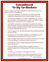 Commitment to My Co-Workers© Nursing Poster 