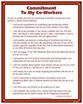 Commitment to My Co-Workers&#169; Nursing Poster 