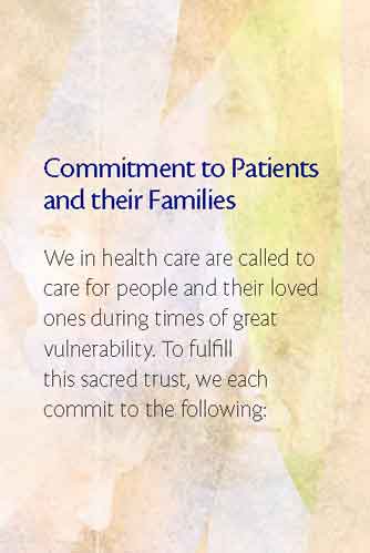 Commitment to Patients and Their Families Card 