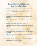Commitment to Patients and Their Families Poster 